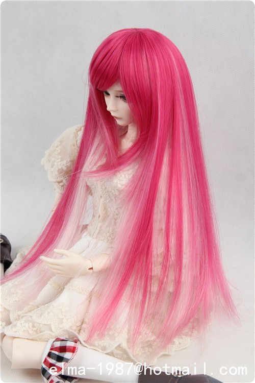 pink and white wig for bjd-02.jpg